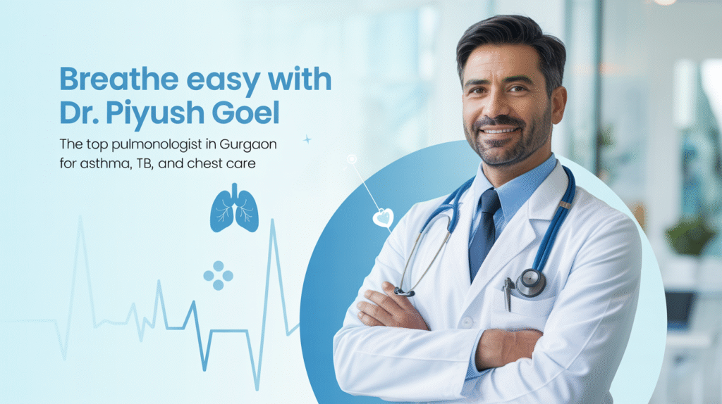 Breathe Easy with Dr. Piyush Goel - The Top Pulmonologist in Gurgaon for Asthma, TB, and Chest Care