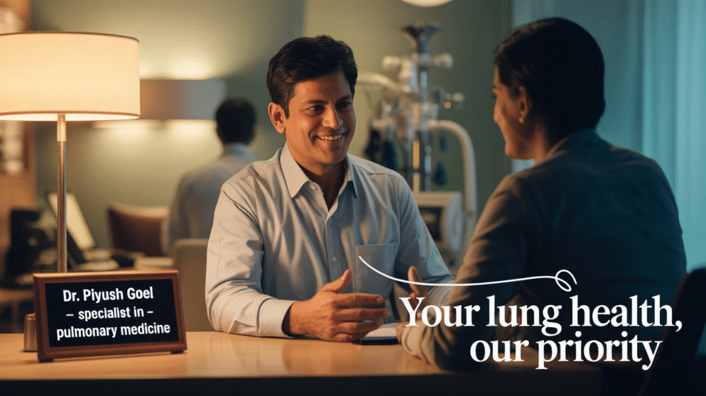 Why Dr. Piyush Goel is the Best Pulmonologist in Gurgaon for Lung Care