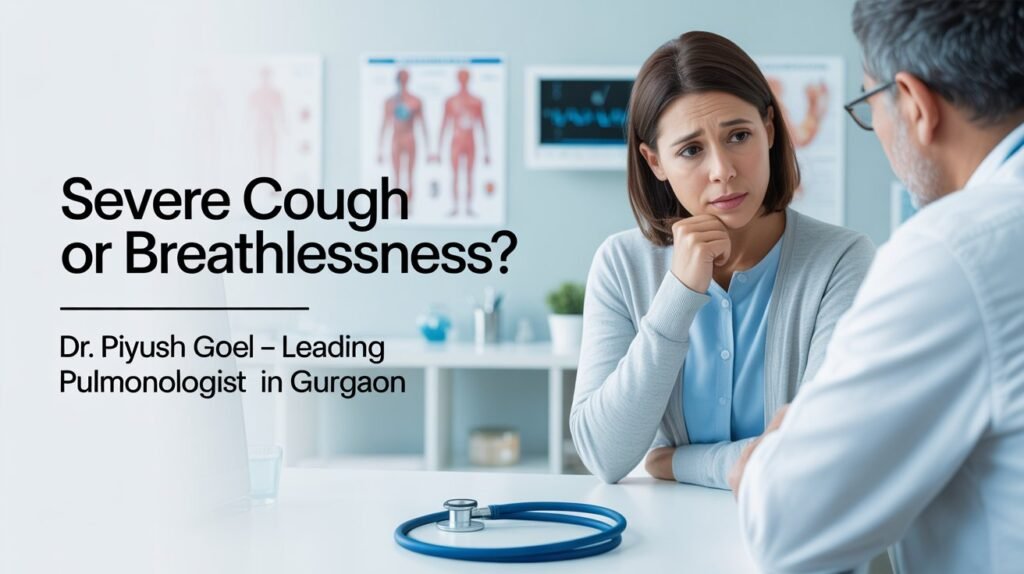 Severe Cough or Breathlessness? Get Expert Pneumonia Treatment in Gurgaon from Dr. Piyush Goel – Leading Pulmonologist in Gurgaon
