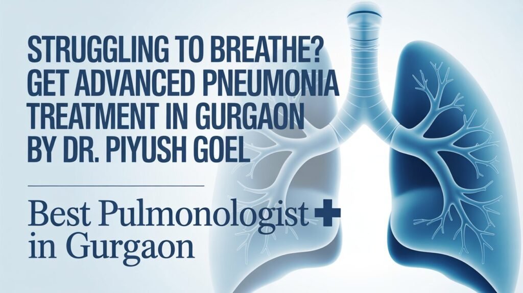 Struggling to Breathe? Get Advanced Pneumonia Treatment in Gurgaon by Dr. Piyush Goel – Best Pulmonologist In Gurgaon